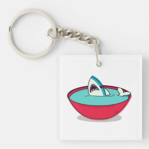 Shark Fin Soup Key Ring