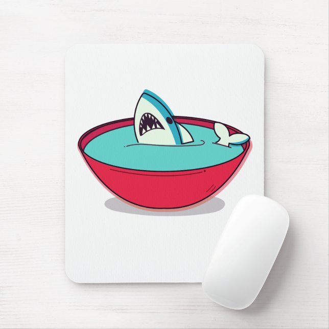 Shark Fin Soup Mouse Pad (With Mouse)
