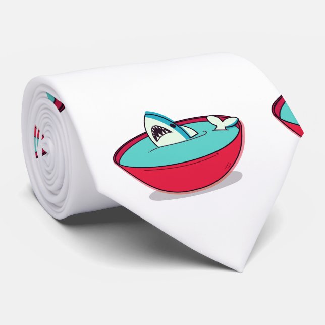 Shark Fin Soup Tie (Rolled)