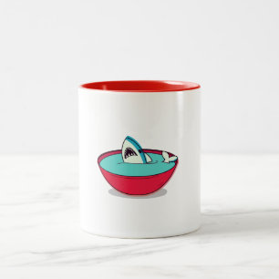 Shark Fin Soup Two-Tone Coffee Mug