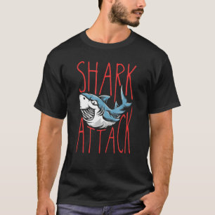 Shark Fish Attack Predator Aquatics Underwater Div T-Shirt