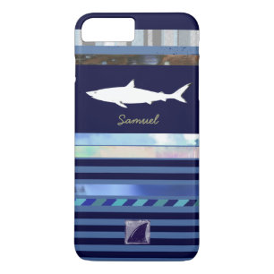 shark fish king of the ocean blue-colour iPhone 8 plus/7 plus case