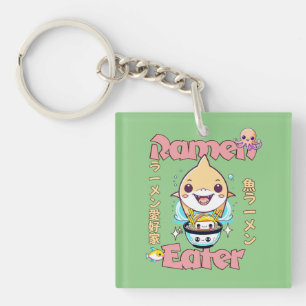 Shark Fish Ramen Eater - Asian food Lovers! Key Ring