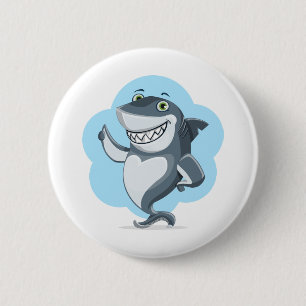 Shark Fish Swim Home Personalise Destiny Destiny'S 6 Cm Round Badge