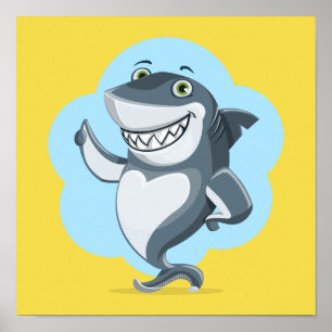 Shark Fish Swim Home Personalise Destiny Destiny'S Poster