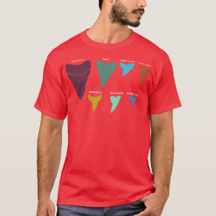 Shark Fish Tooth Types T-Shirt
