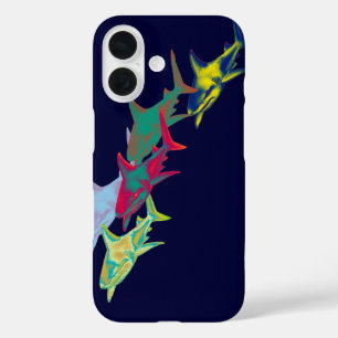 shark fish - wild animals iPhone 16 case