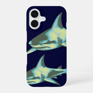 Shark fish, wild animals iPhone 16 case
