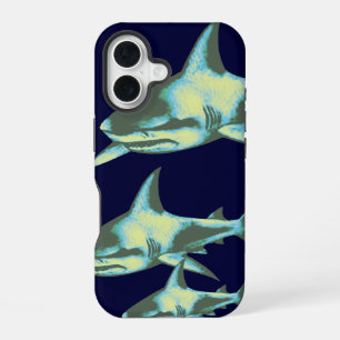 shark fish, wild animals iPhone 16 case