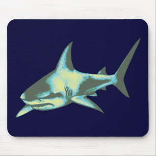 shark fish, wild animals mouse pad