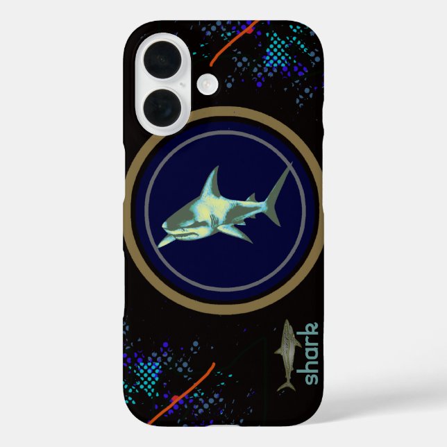 shark fish, wild sea animal Case-Mate iPhone case (Back)