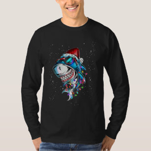 Shark Fish Xmas Santa Shark Christmas Sharkmas T-Shirt