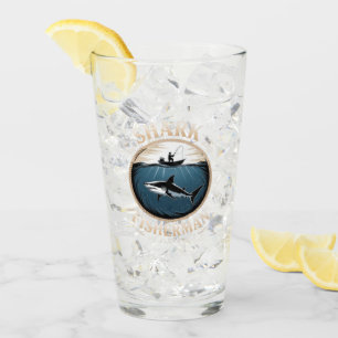 Shark & Fisherman Glass