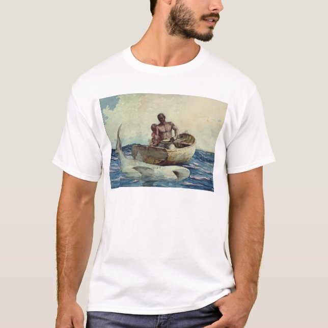 Shark Fishing, 1885 T-Shirt (Front)