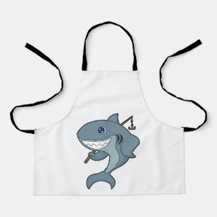 Shark Fishing Fisher Finshing rod Apron