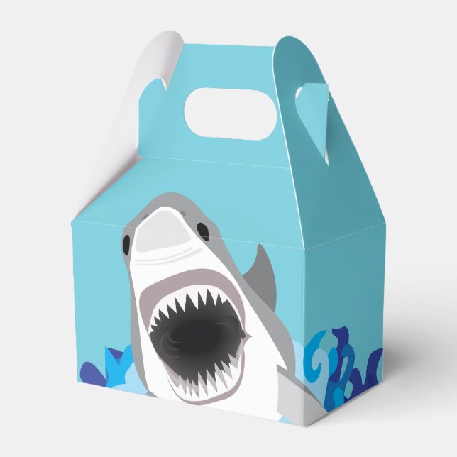 Shark Food - Great White Shark Attack Favour Box (Front Side)