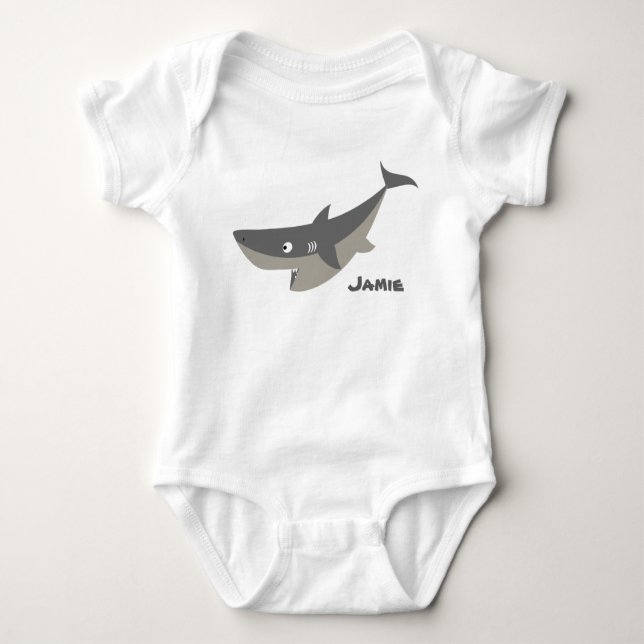 Shark Fun Baby Bodysuit (Front)