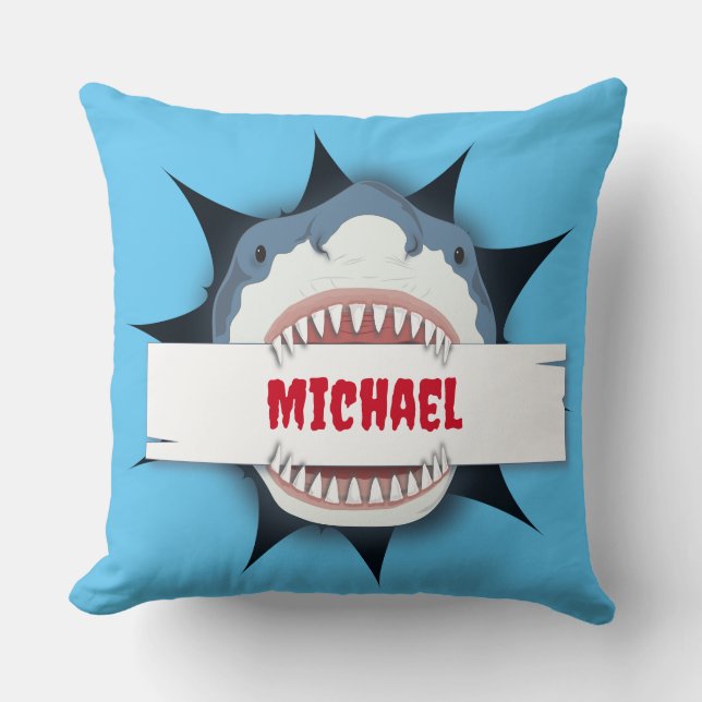 Shark Funny Personalised  Cushion (Front)