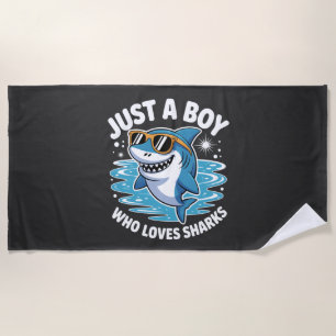 Shark Funny Quote Beach Towel