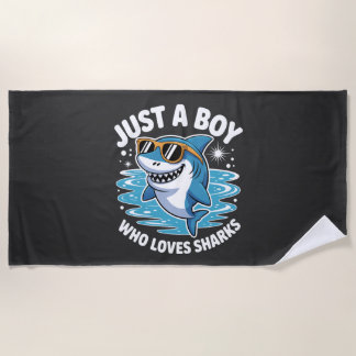 Shark Funny Quote Beach Towel