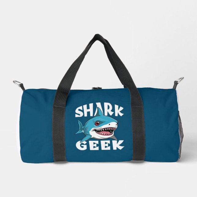 Shark Geek - Cute Design for Shark Lovers Duffle Bag (Front)