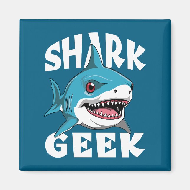 Shark Geek - Cute Design for Shark Lovers Magnet (Front)