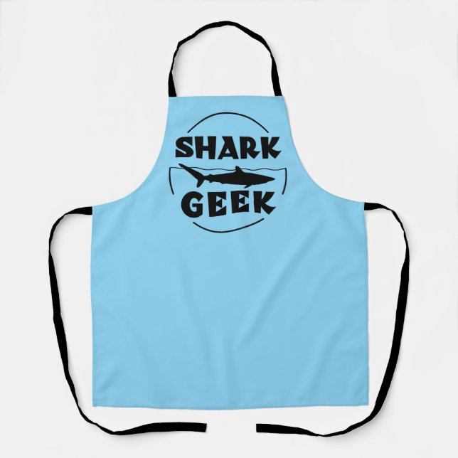 Shark Geek Design For Shark Lovers Apron (Front)