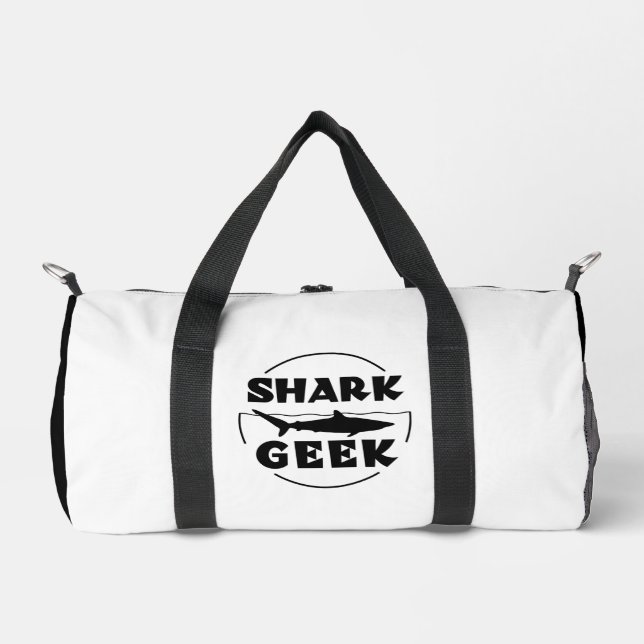 Shark Geek Design For Shark Lovers Duffle Bag (Front)