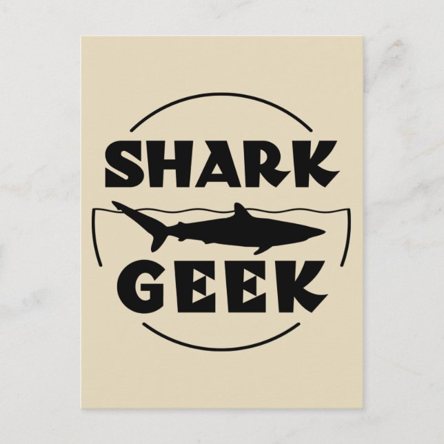 Shark Geek Design For Shark Lovers Postcard (Front)
