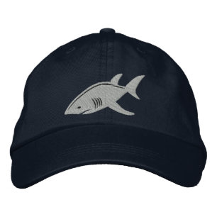 Shark Great White Embroidered Hat