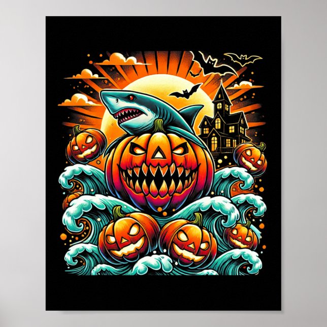 Shark Halloween  Poster (Front)