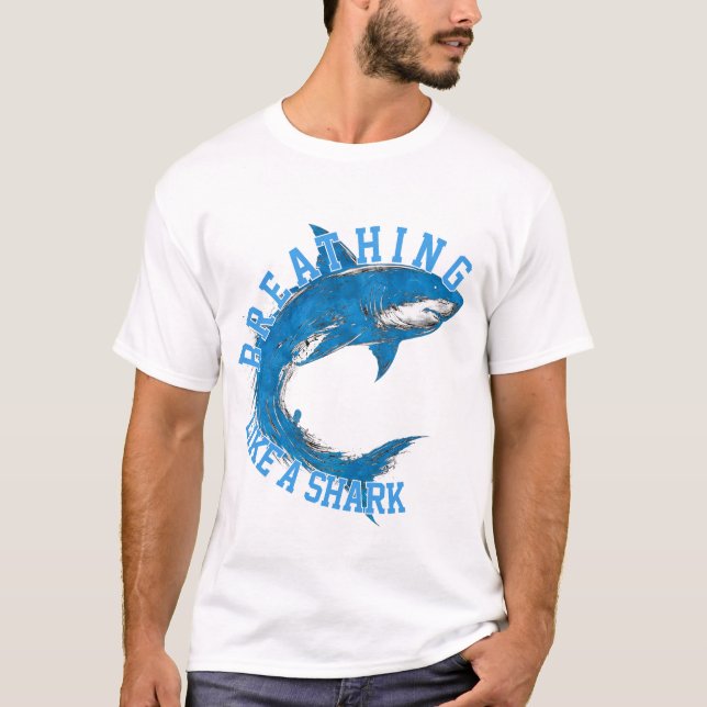 Shark Hustle, Strength & Determination T-Shirt (Front)