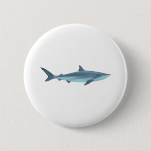 Shark Illustration 6 Cm Round Badge