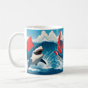 Shark in the Ocean Coffee Mug