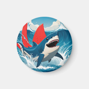 Shark in the Ocean  Magnet