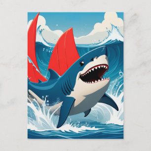 Shark in the Ocean Postcard