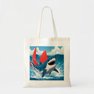 Shark in the Ocean  Tote Bag