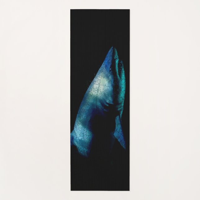 Shark In The Shadows Yoga Mat (Front)