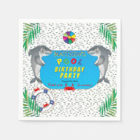Shark Infested Boy Birthday Pool Party