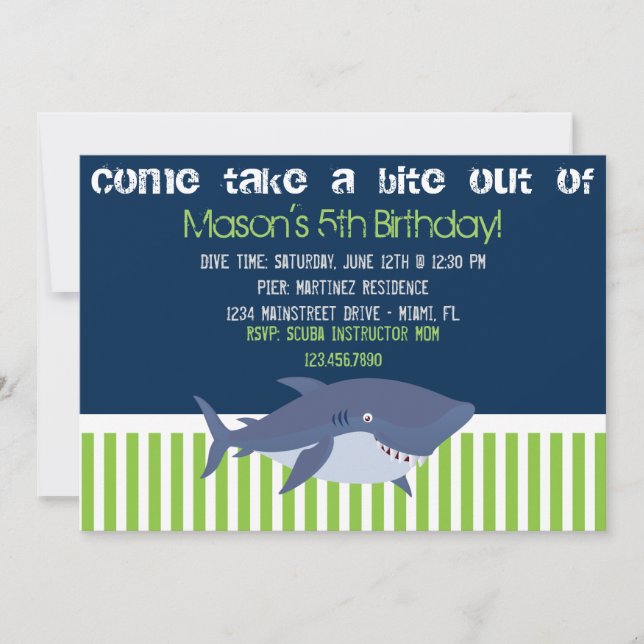 Shark Invitation (Front)