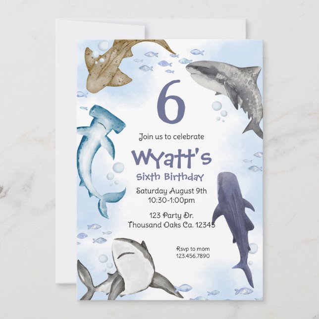 Shark,  invitation (Front)