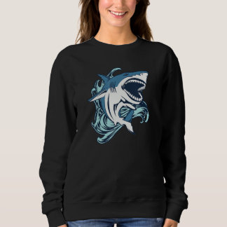 Shark Jumping Out Of Water Sweatshirt