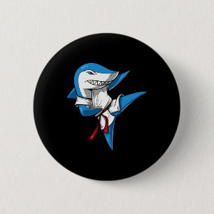 Shark Karate Martial Arts Kickboxing Jiu-jitsu Tae 6 Cm Round Badge