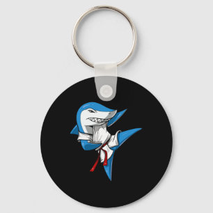 Shark Karate Ninja Martial Arts Kickboxing Jiu-jit Key Ring