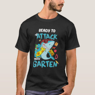 Shark Kid Attack Kindergarten Back To School With T-Shirt