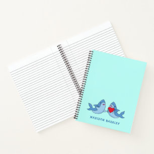 Shark Kid's Cute Kawaii Notebook