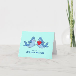 Shark Kid's Cute Stationary Cards