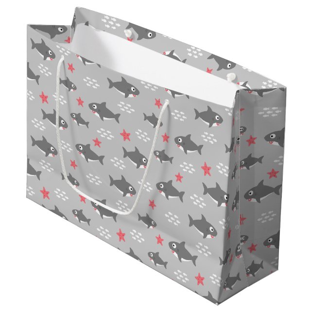 Shark Large Gift Bag (Front Angled)