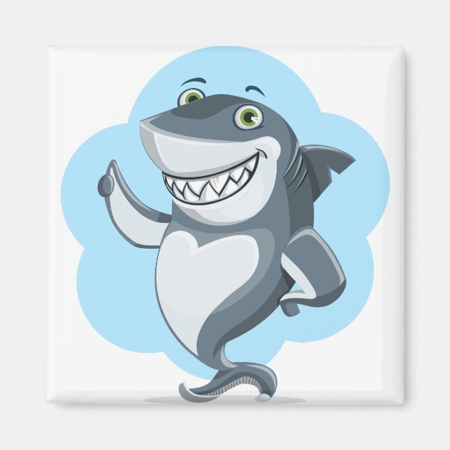 Shark Laughing Magnet (Front)