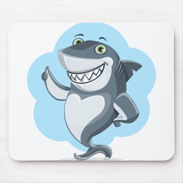Shark Laughing Mouse Pad (Front)
